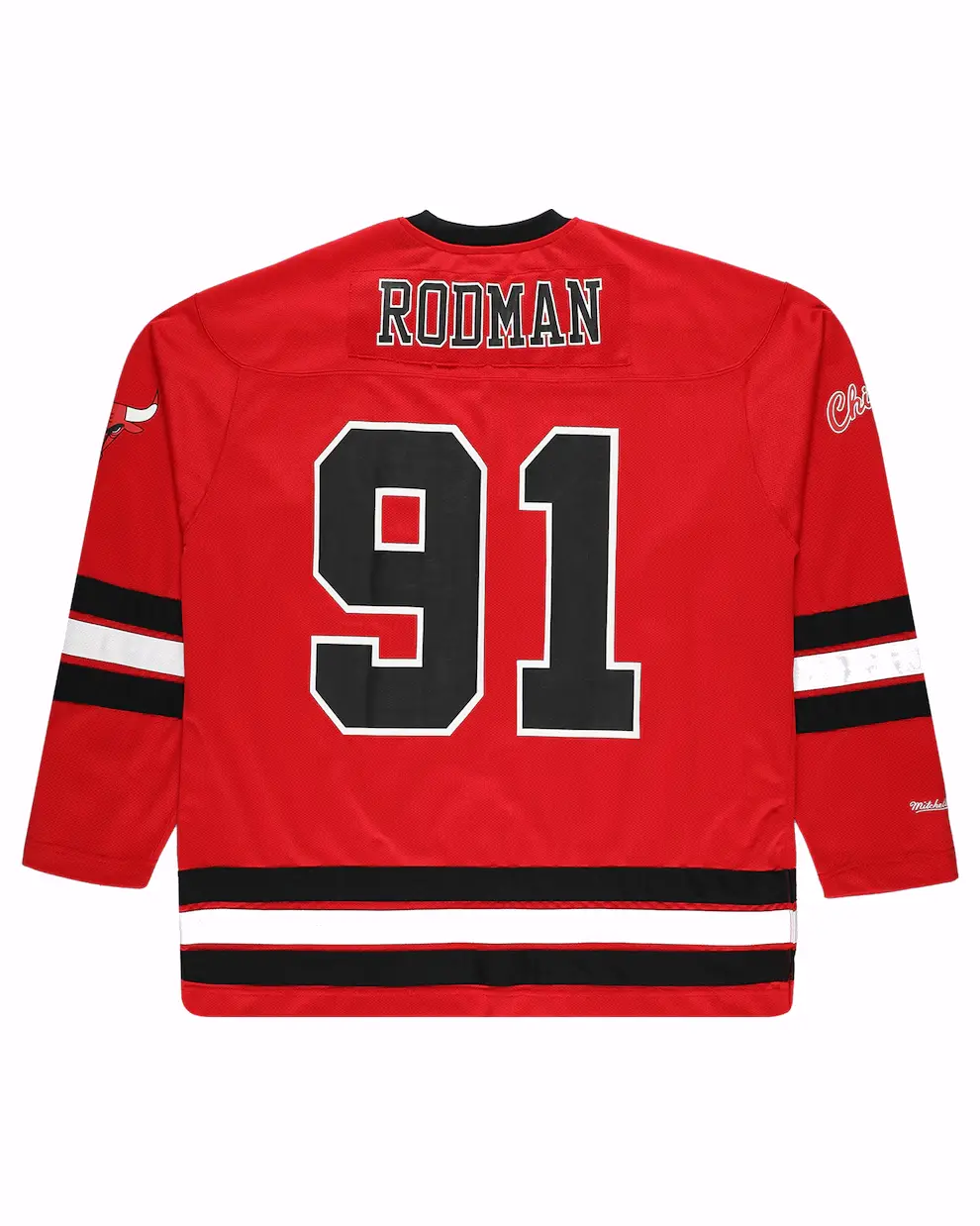 Bulls Dennis Rodman Mitchell & Ness Red Big & Tall NBA Hockey Jersey (5)