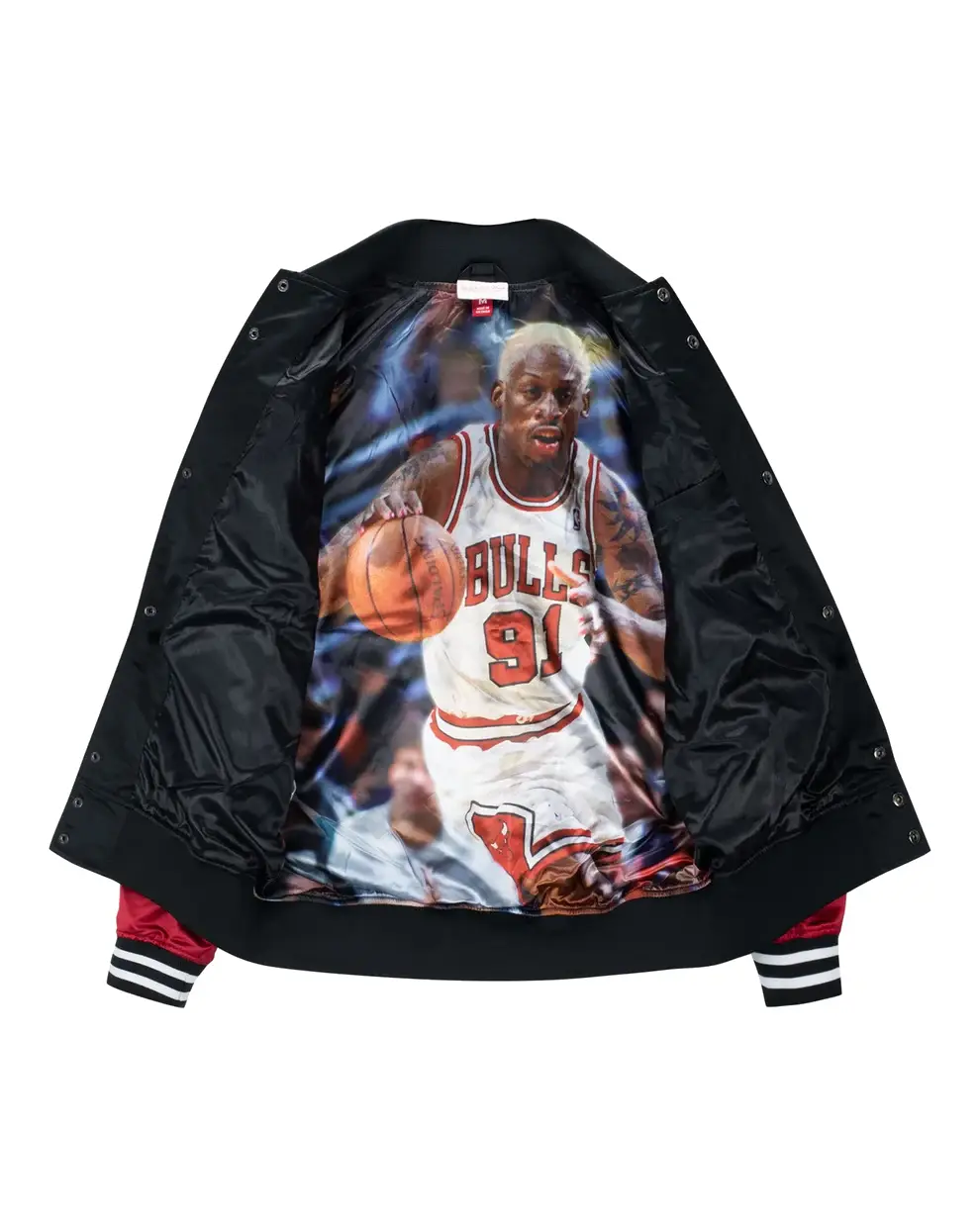 Chicago Bulls Mitchell & Ness Dennis Rodman Satin Jacket (6)