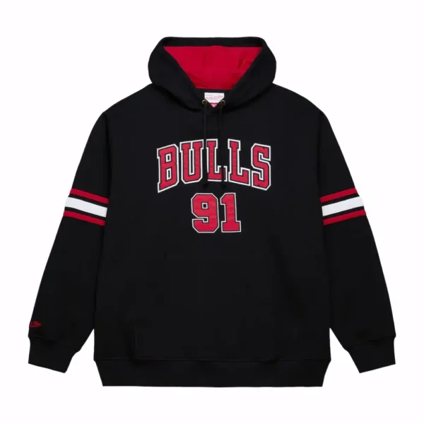 Dennis Rodman Mitchell & Ness Black Name & Number Hoodie (1)