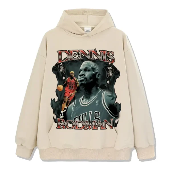 Dennis Rodman NBA Hoodie Apricot (1)