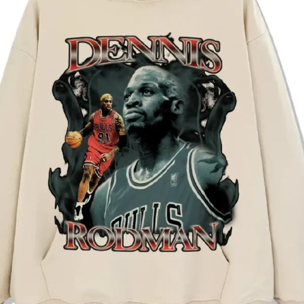 Dennis Rodman NBA Hoodie Apricot (2)