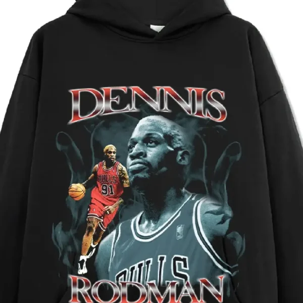 Dennis Rodman NBA Hoodie Black (1)
