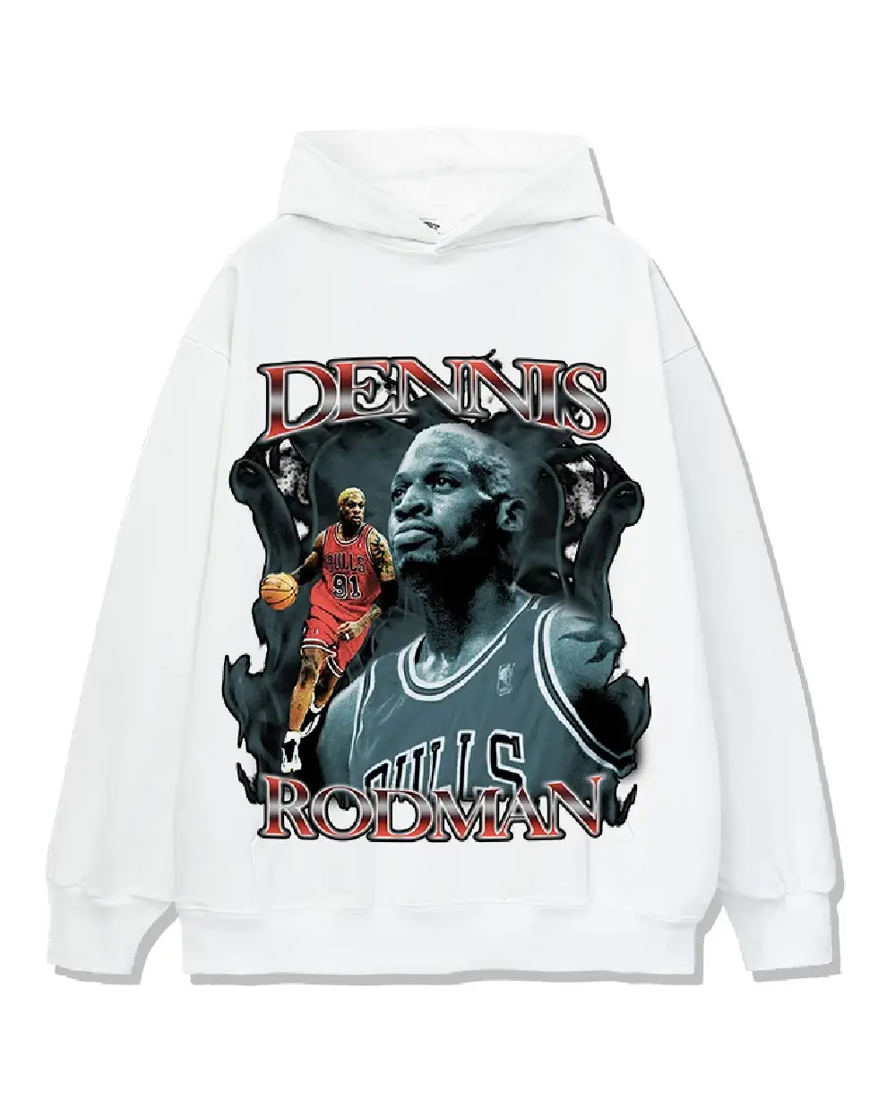 Dennis Rodman NBA Hoodie White (1)