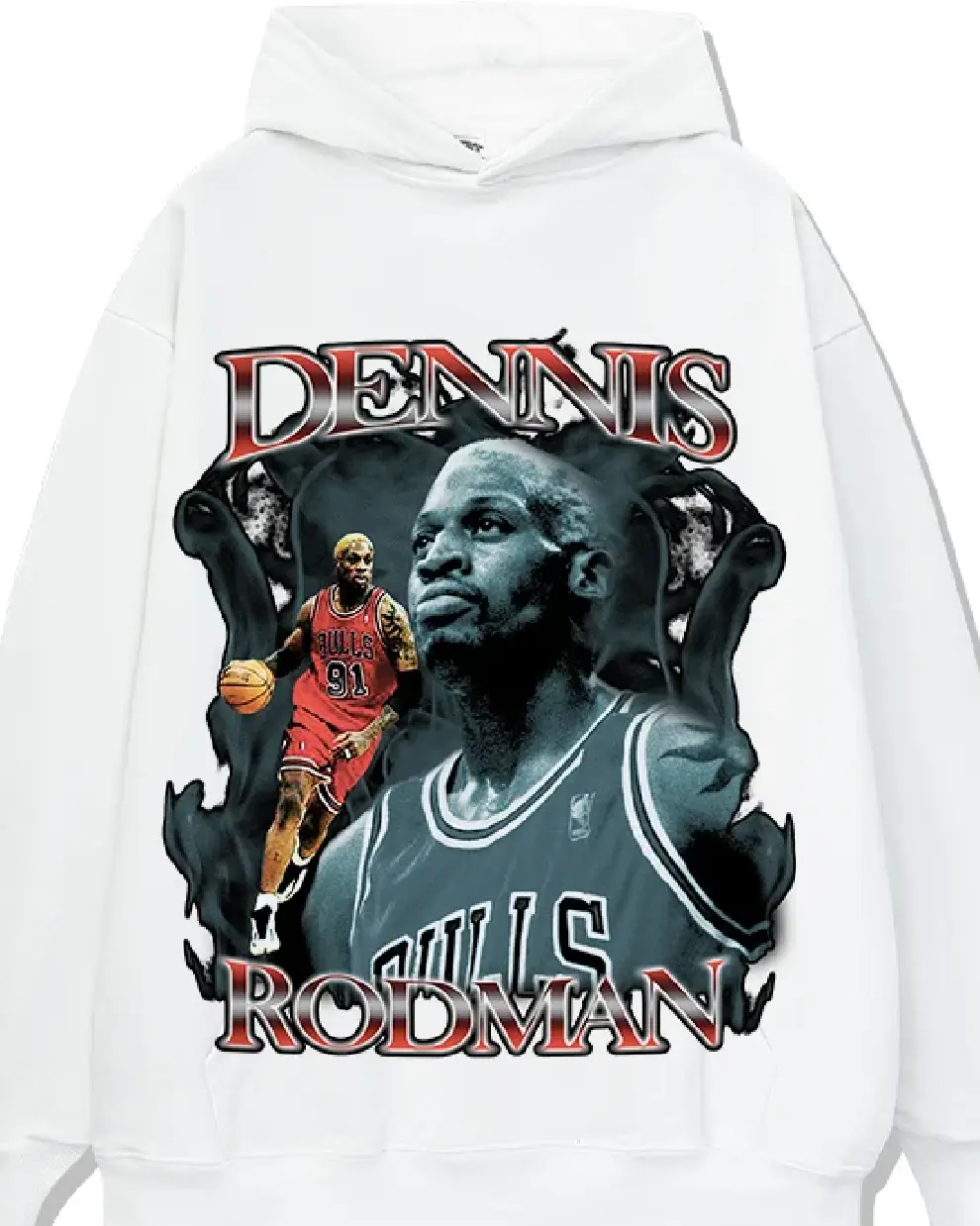 Dennis Rodman NBA Hoodie White (2)