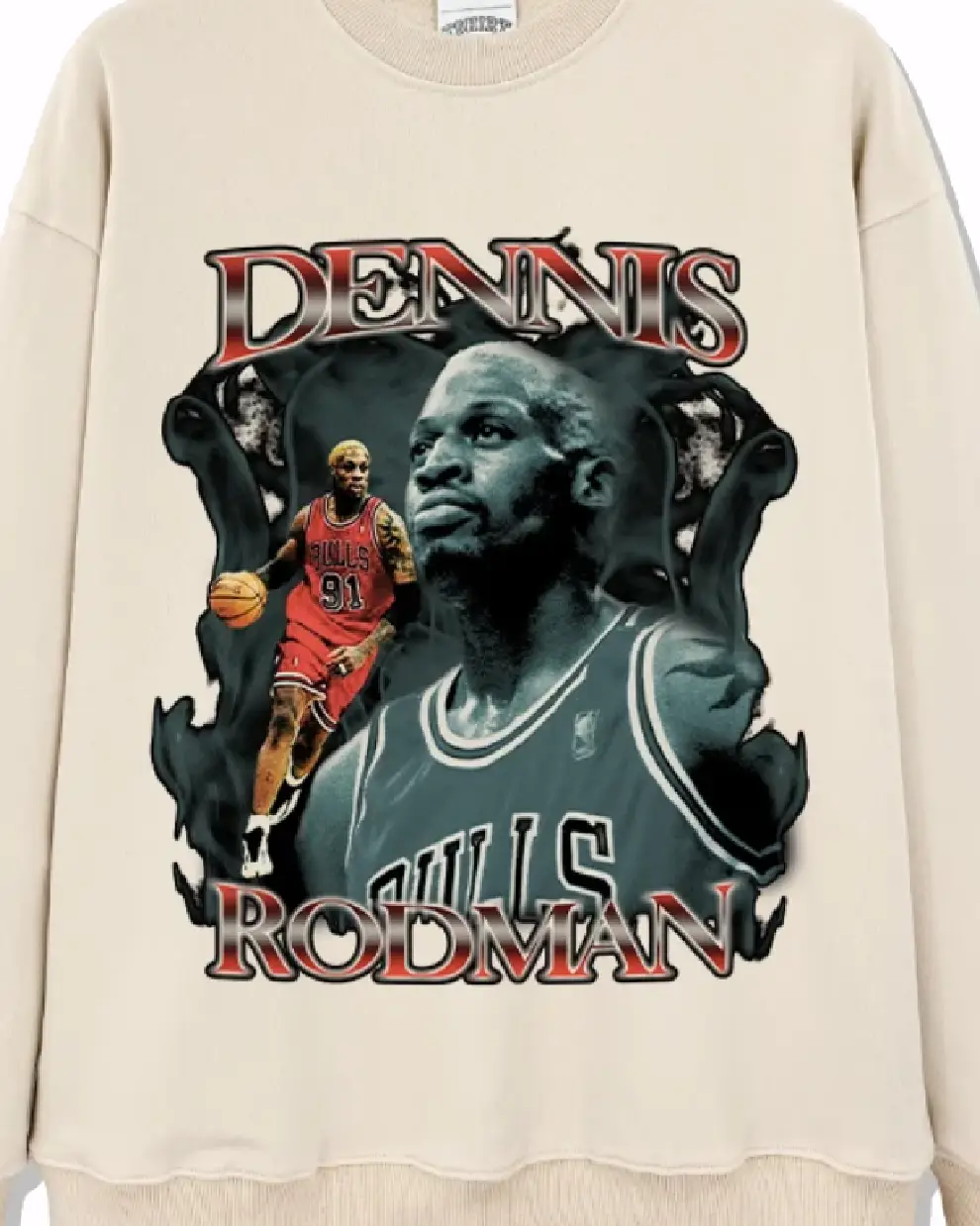 Dennis Rodman Sweatshirt NBA Apricot (2)
