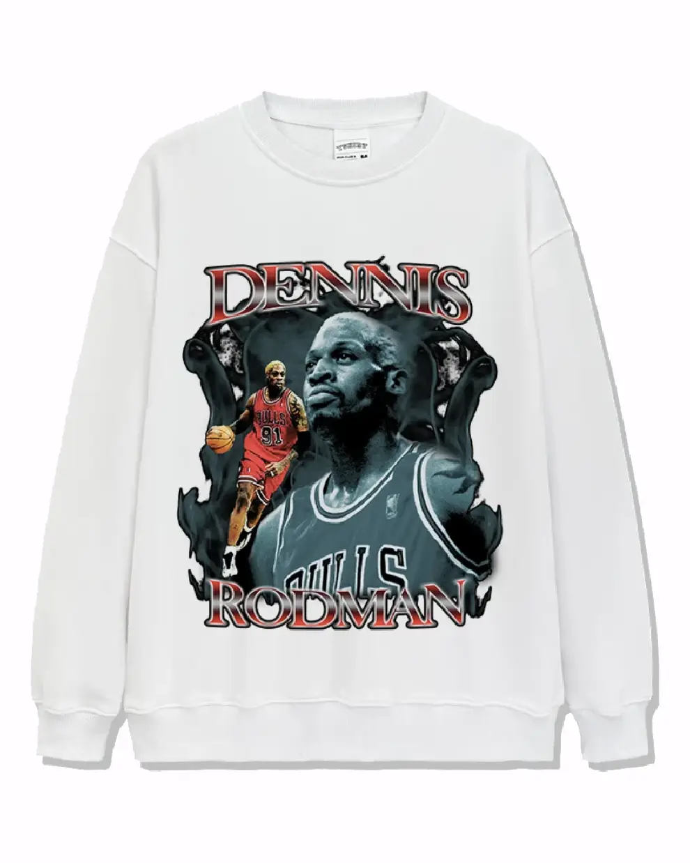Dennis Rodman Sweatshirt NBA White (1)